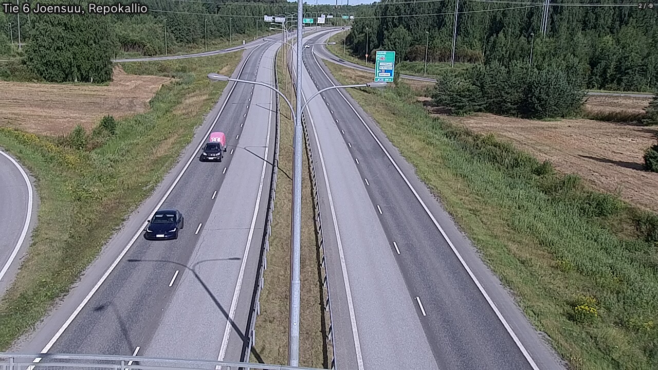 Weather Camera Image Väg 6 Joensuu, Repokallio, Joensuu, Pohjois-Karjala