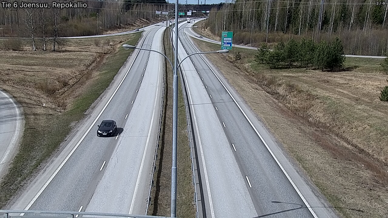 Kelikamerat Kuva Tie 6 Joensuu, Repokallio, Joensuu, Pohjois-Karjala