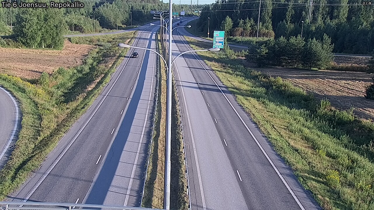 Weather Camera Image Road 6 Joensuu, Repokallio, Joensuu, Pohjois-Karjala