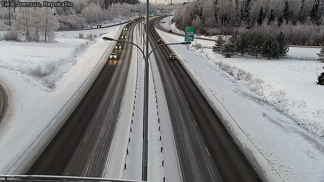 Weather Camera Image Väg 6 Joensuu, Repokallio, Joensuu, Pohjois-Karjala