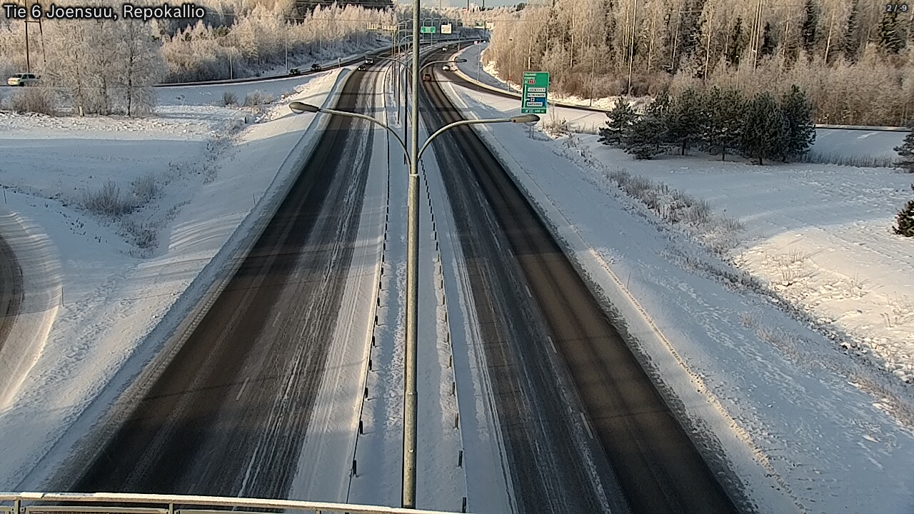Weather Camera Image Väg 6 Joensuu, Repokallio, Joensuu, Pohjois-Karjala