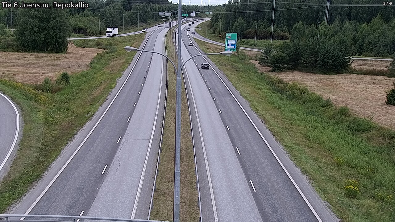 Weather Camera Image Väg 6 Joensuu, Repokallio, Joensuu, Pohjois-Karjala