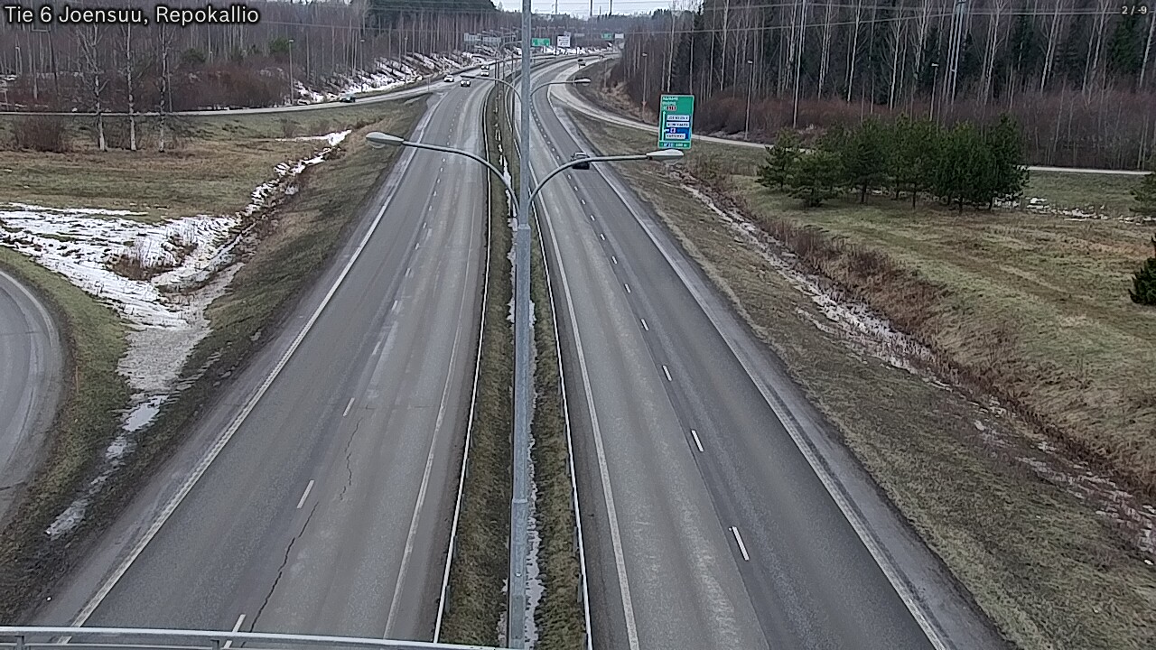 Weather Camera Image Road 6 Joensuu, Repokallio, Joensuu, Pohjois-Karjala