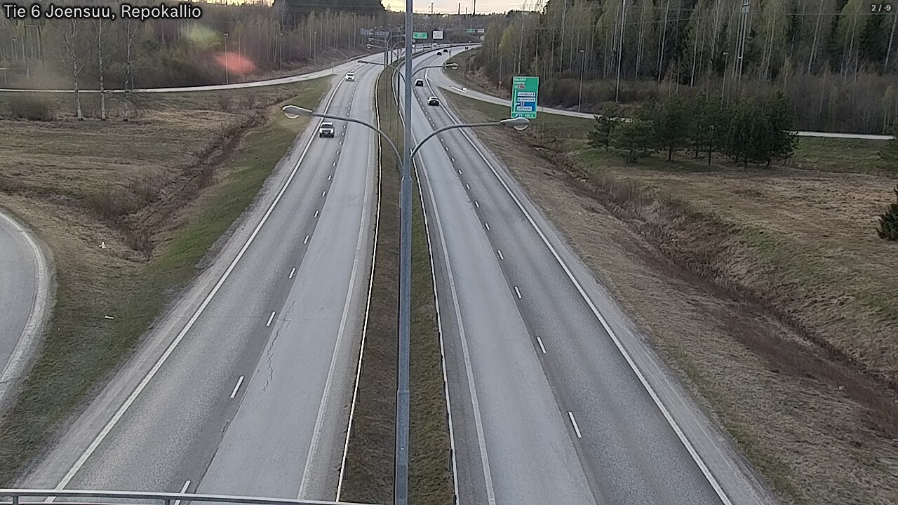 Kelikamerat Kuva Tie 6 Joensuu, Repokallio, Joensuu, Pohjois-Karjala