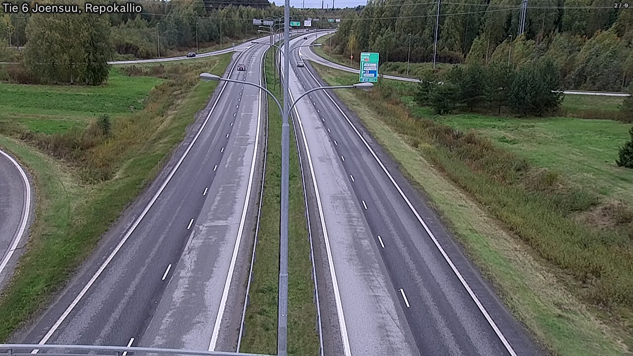 Weather Camera Image Road 6 Joensuu, Repokallio, Joensuu, Pohjois-Karjala