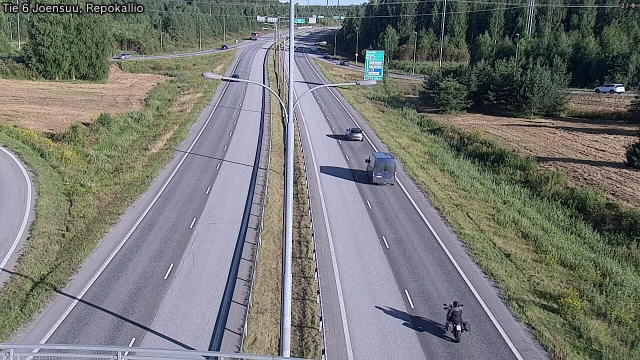 Weather Camera Image Road 6 Joensuu, Repokallio, Joensuu, Pohjois-Karjala