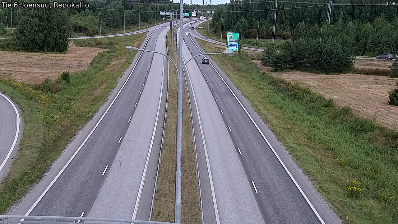 Weather Camera Image Väg 6 Joensuu, Repokallio, Joensuu, Pohjois-Karjala