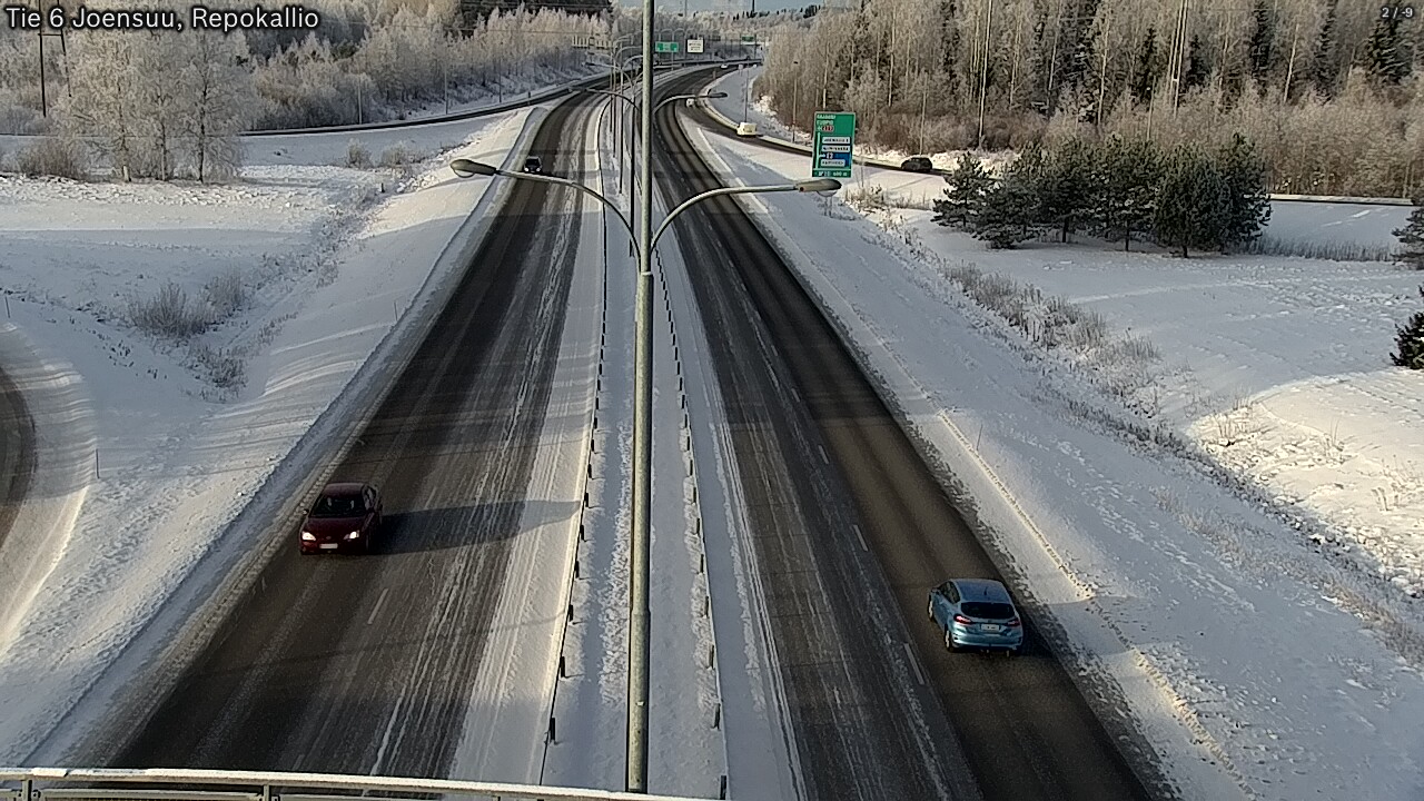 Weather Camera Image Väg 6 Joensuu, Repokallio, Joensuu, Pohjois-Karjala