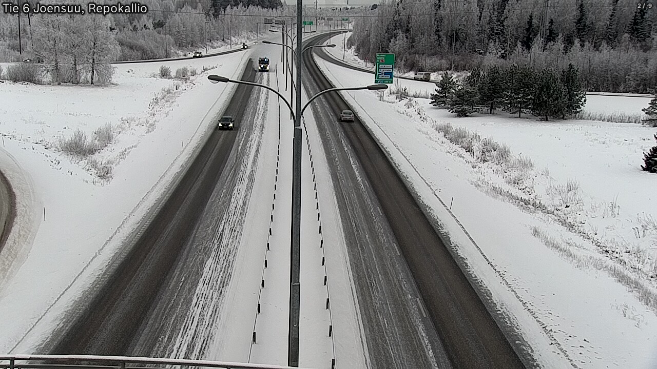 Weather Camera Image Road 6 Joensuu, Repokallio, Joensuu, Pohjois-Karjala