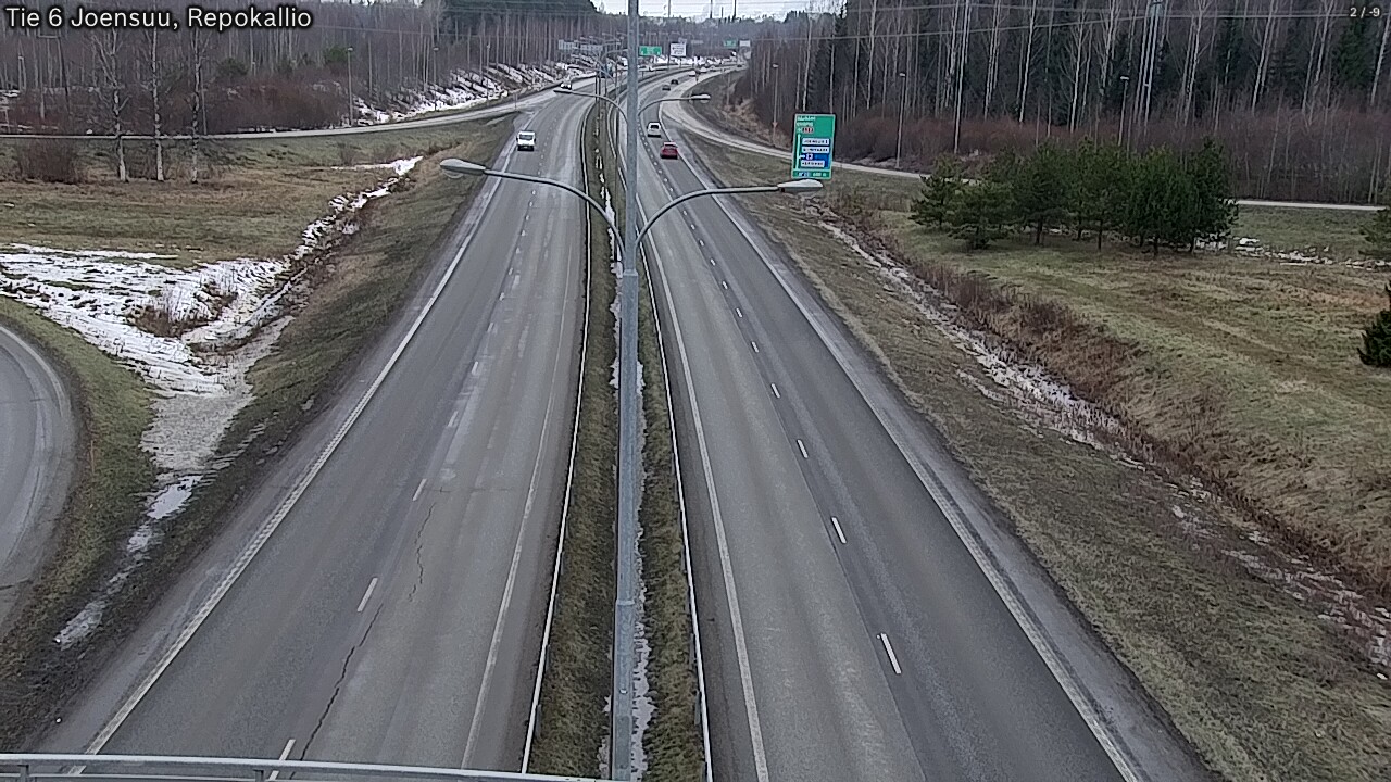 Weather Camera Image Road 6 Joensuu, Repokallio, Joensuu, Pohjois-Karjala