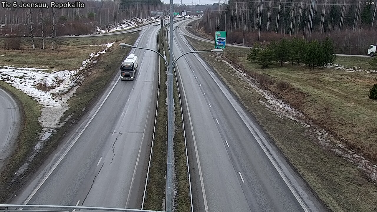 Weather Camera Image Väg 6 Joensuu, Repokallio, Joensuu, Pohjois-Karjala