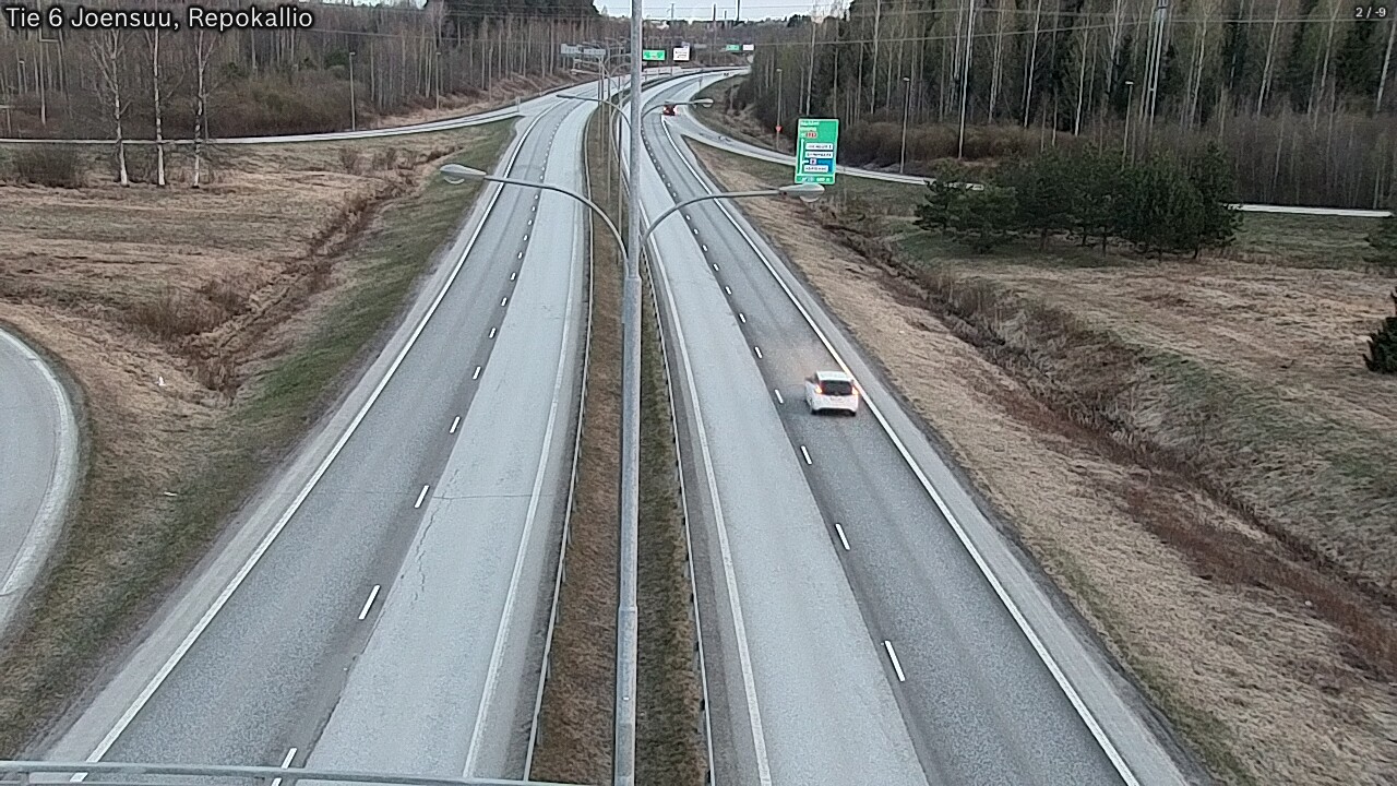 Weather Camera Image Road 6 Joensuu, Repokallio, Joensuu, Pohjois-Karjala