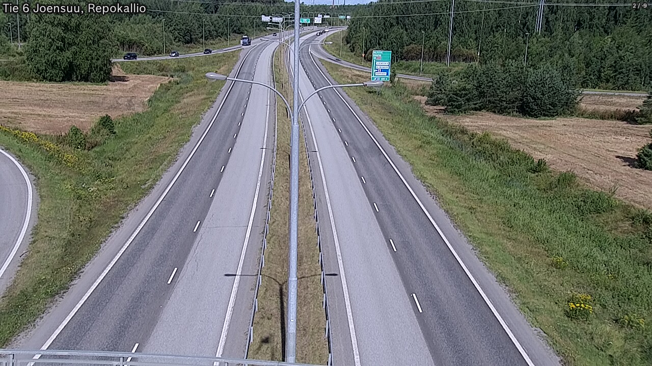 Kelikamerat Kuva Tie 6 Joensuu, Repokallio, Joensuu, Pohjois-Karjala