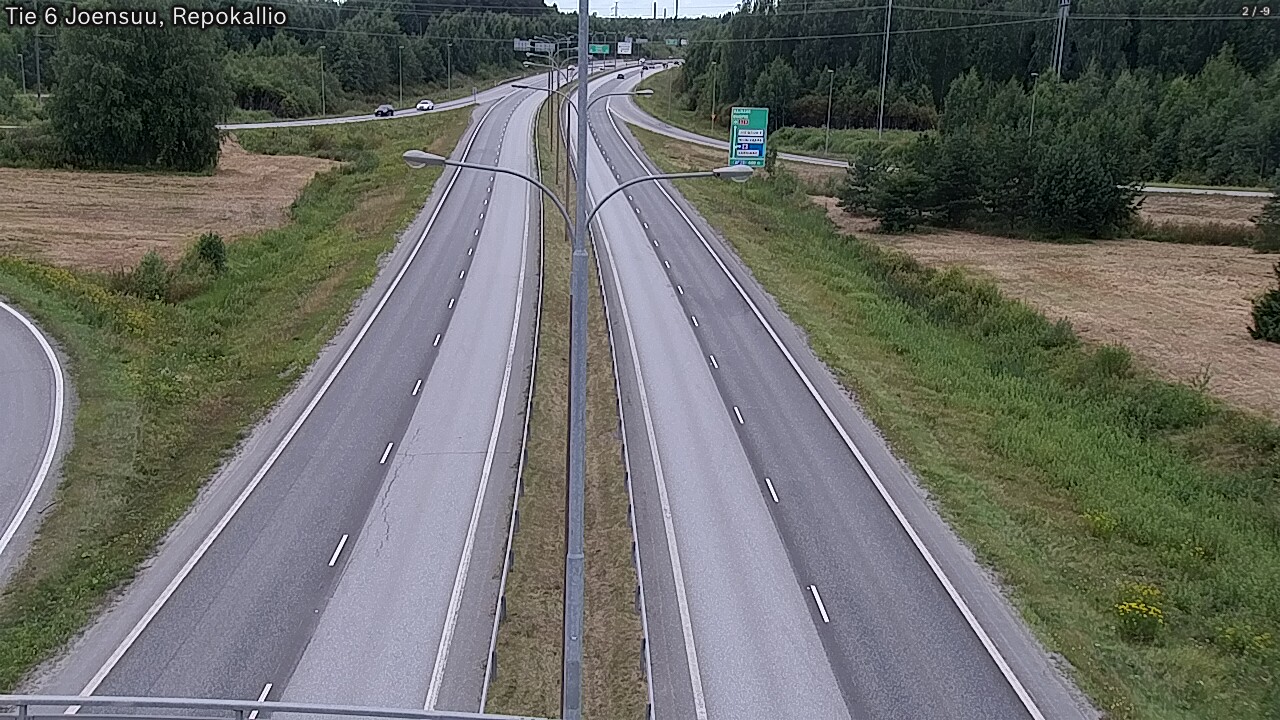 Weather Camera Image Väg 6 Joensuu, Repokallio, Joensuu, Pohjois-Karjala