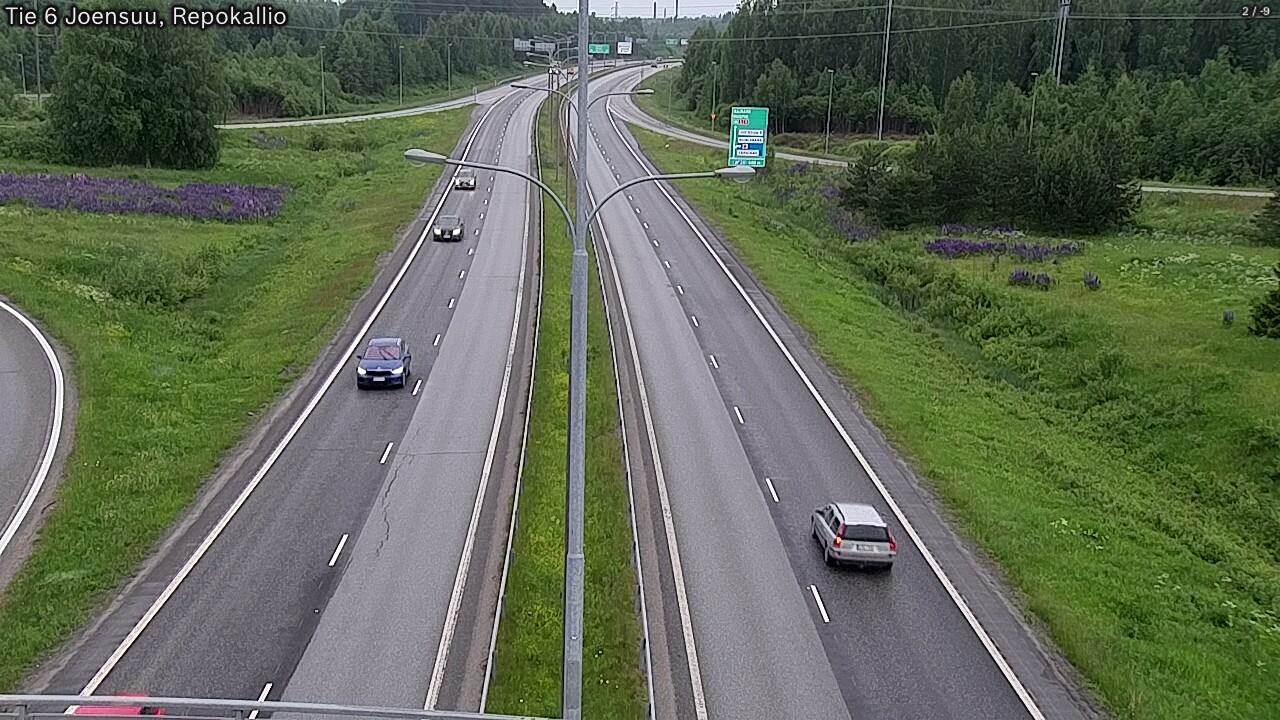 Kelikamerat Kuva Tie 6 Joensuu, Repokallio, Joensuu, Pohjois-Karjala
