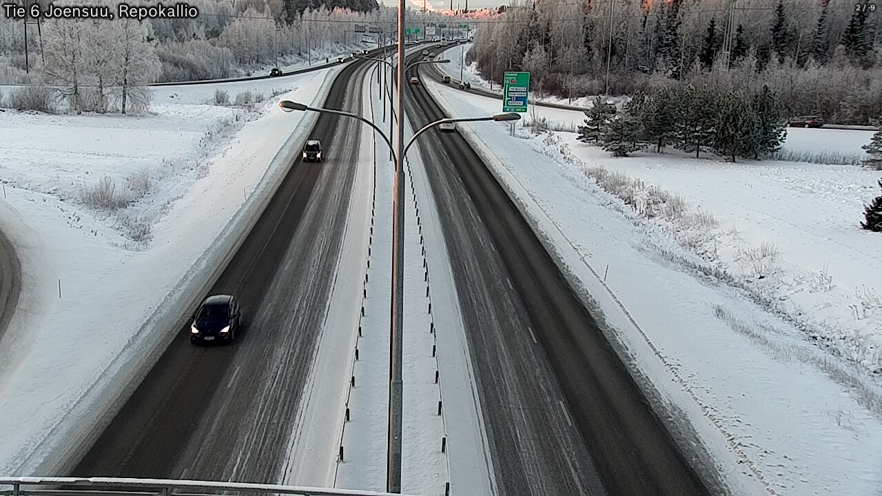 Weather Camera Image Väg 6 Joensuu, Repokallio, Joensuu, Pohjois-Karjala