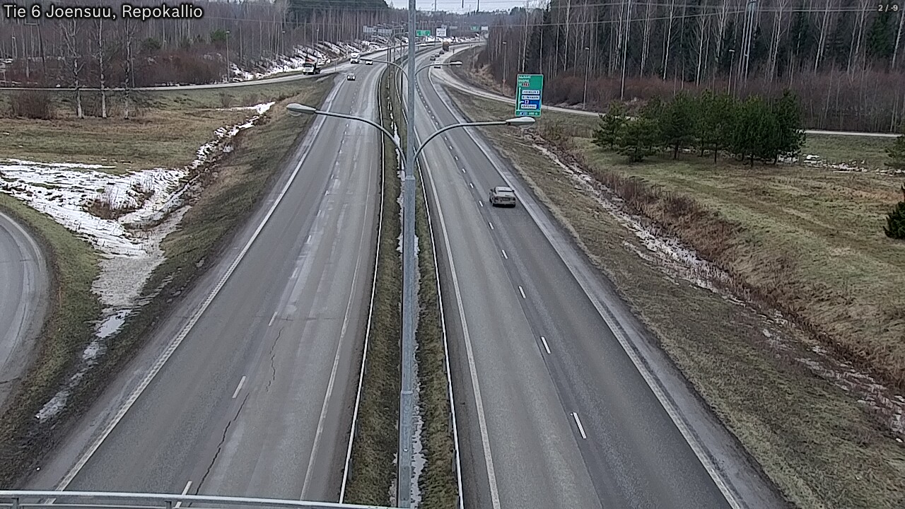 Weather Camera Image Väg 6 Joensuu, Repokallio, Joensuu, Pohjois-Karjala