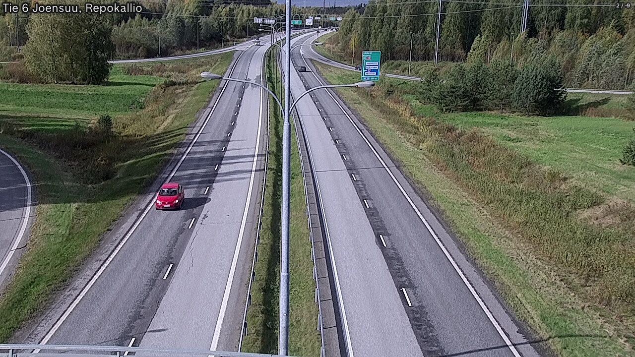 Weather Camera Image Road 6 Joensuu, Repokallio, Joensuu, Pohjois-Karjala