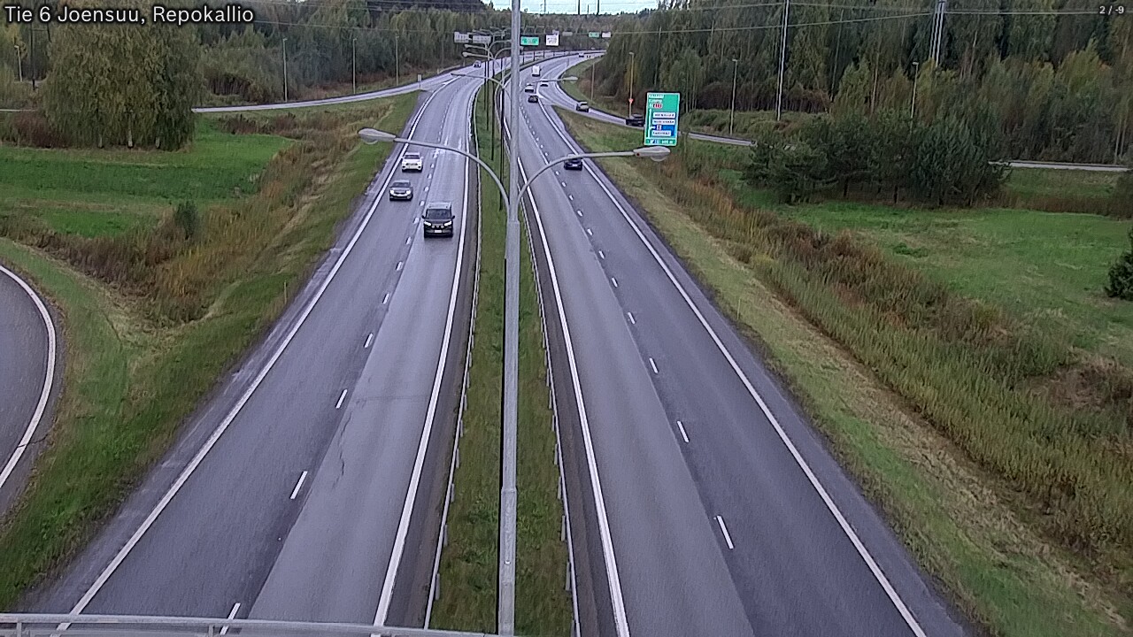 Weather Camera Image Road 6 Joensuu, Repokallio, Joensuu, Pohjois-Karjala