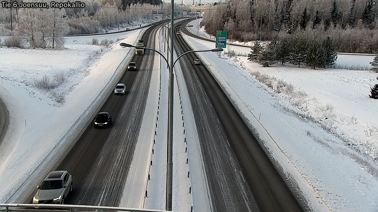 Weather Camera Image Väg 6 Joensuu, Repokallio, Joensuu, Pohjois-Karjala