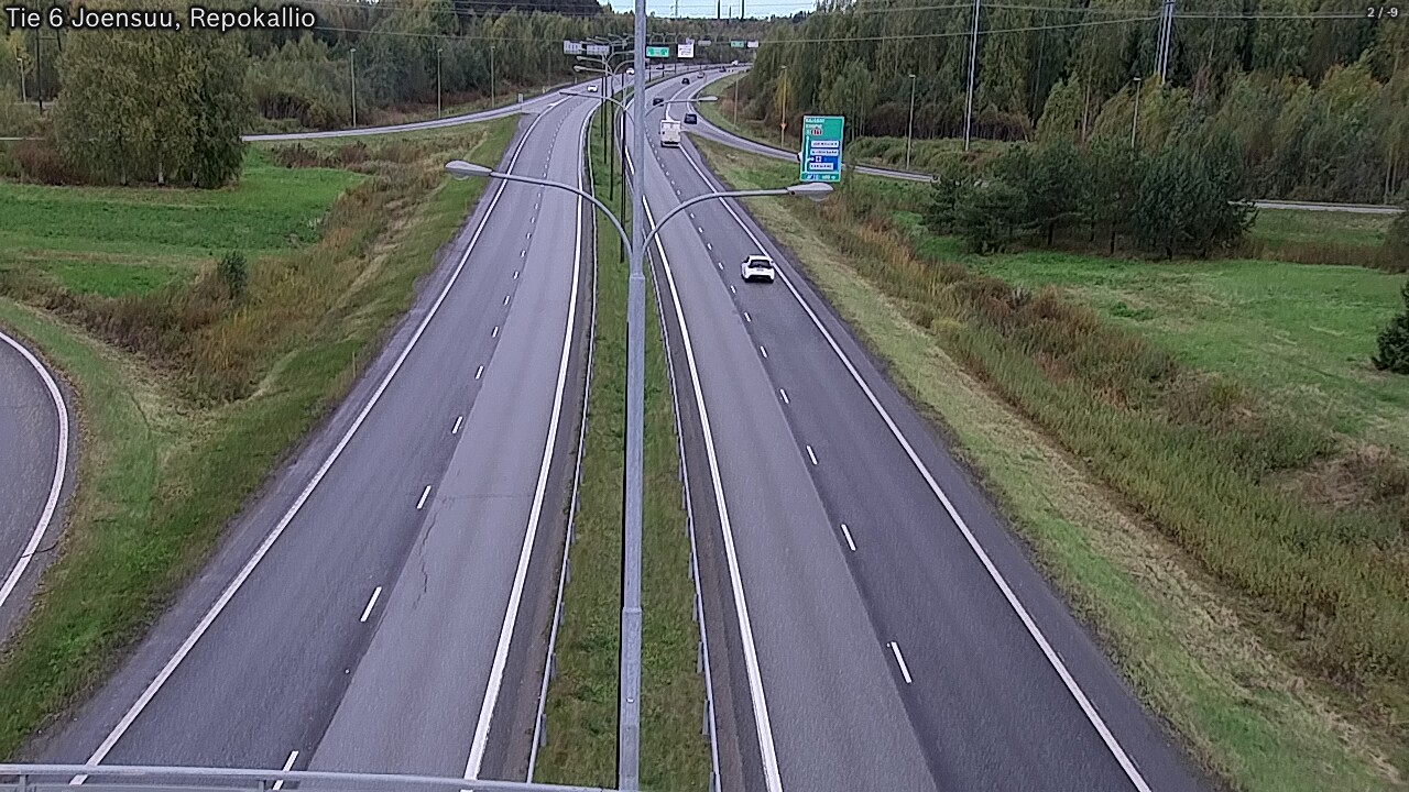 Weather Camera Image Road 6 Joensuu, Repokallio, Joensuu, Pohjois-Karjala