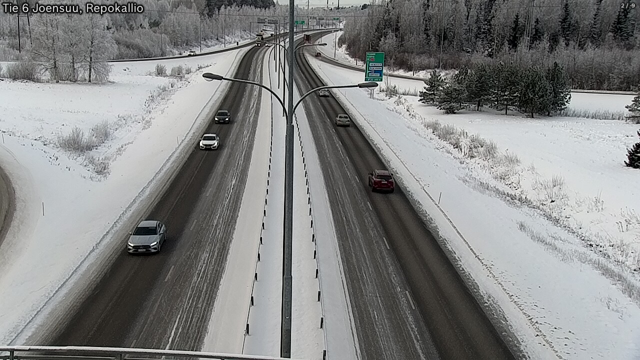 Weather Camera Image Väg 6 Joensuu, Repokallio, Joensuu, Pohjois-Karjala