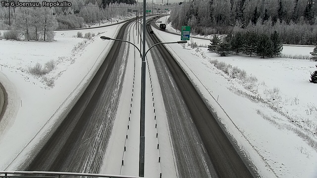 Weather Camera Image Road 6 Joensuu, Repokallio, Joensuu, Pohjois-Karjala