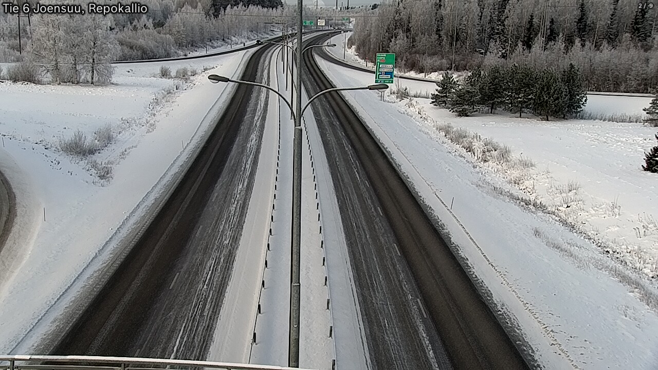 Weather Camera Image Väg 6 Joensuu, Repokallio, Joensuu, Pohjois-Karjala