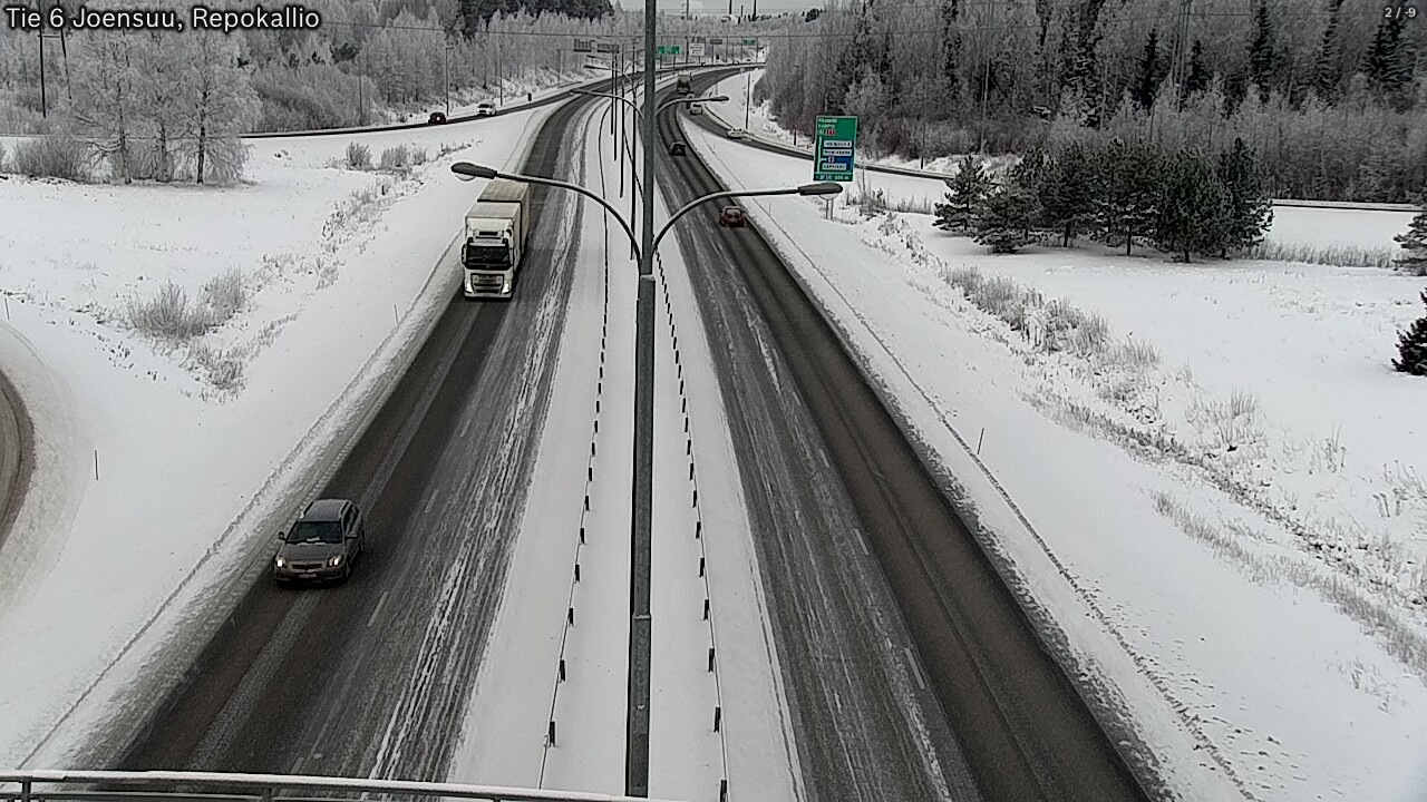 Weather Camera Image Väg 6 Joensuu, Repokallio, Joensuu, Pohjois-Karjala