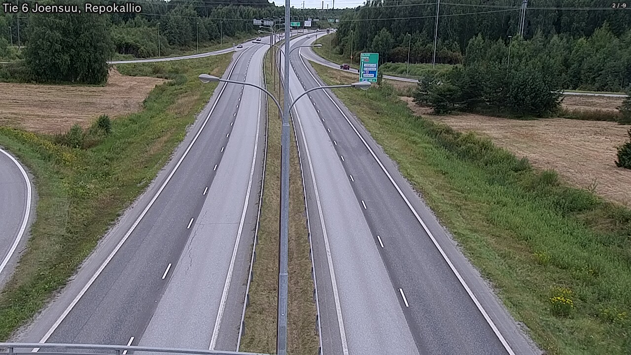 Weather Camera Image Väg 6 Joensuu, Repokallio, Joensuu, Pohjois-Karjala