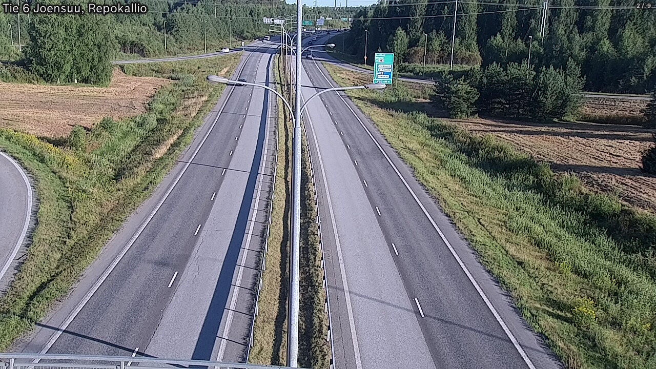 Weather Camera Image Road 6 Joensuu, Repokallio, Joensuu, Pohjois-Karjala