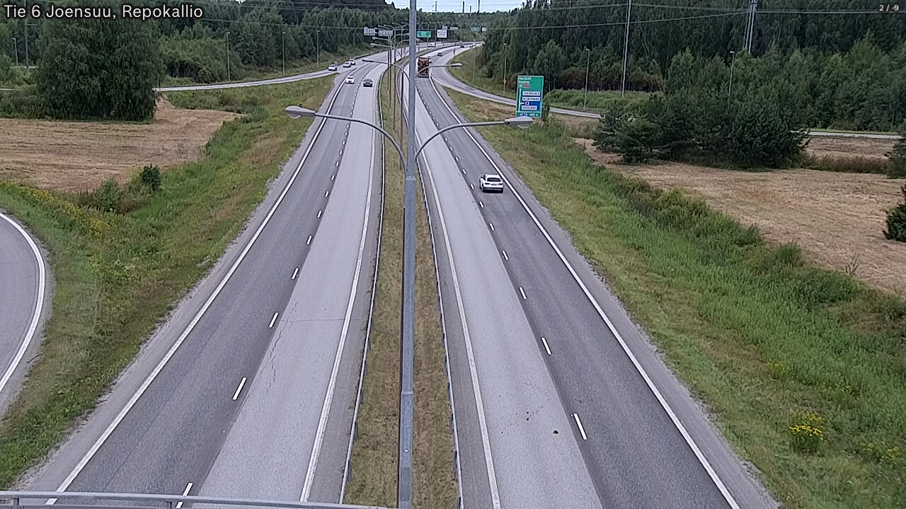 Weather Camera Image Väg 6 Joensuu, Repokallio, Joensuu, Pohjois-Karjala