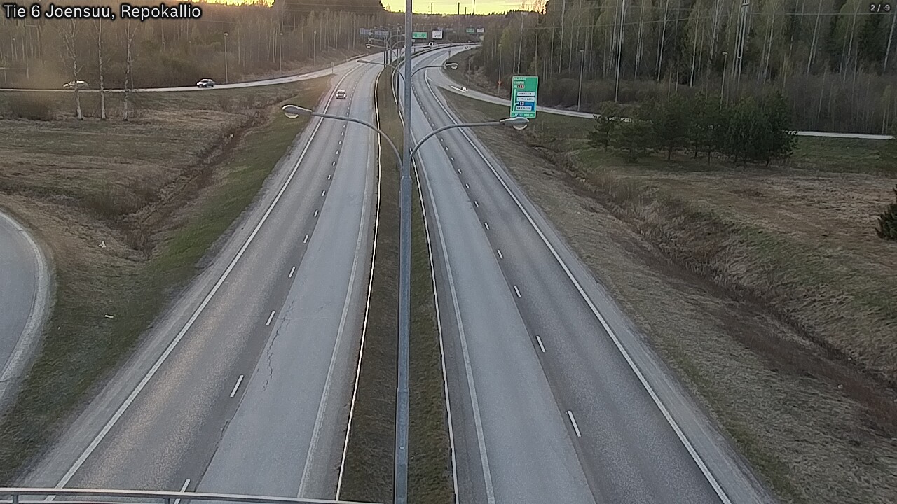Kelikamerat Kuva Tie 6 Joensuu, Repokallio, Joensuu, Pohjois-Karjala