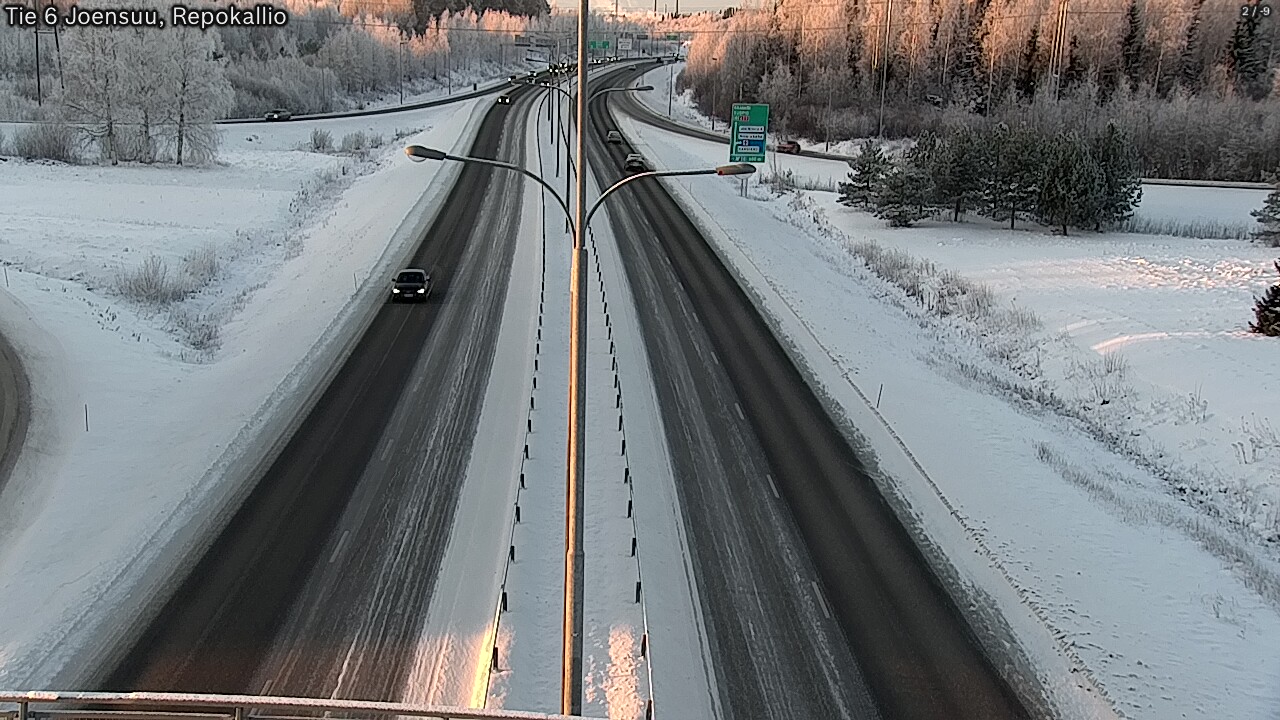 Weather Camera Image Väg 6 Joensuu, Repokallio, Joensuu, Pohjois-Karjala