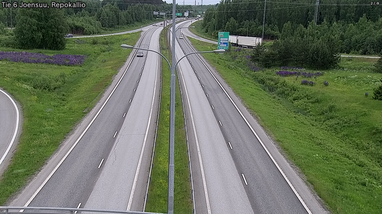 Kelikamerat Kuva Tie 6 Joensuu, Repokallio, Joensuu, Pohjois-Karjala