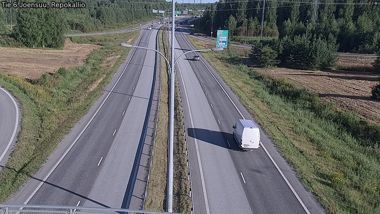 Weather Camera Image Road 6 Joensuu, Repokallio, Joensuu, Pohjois-Karjala