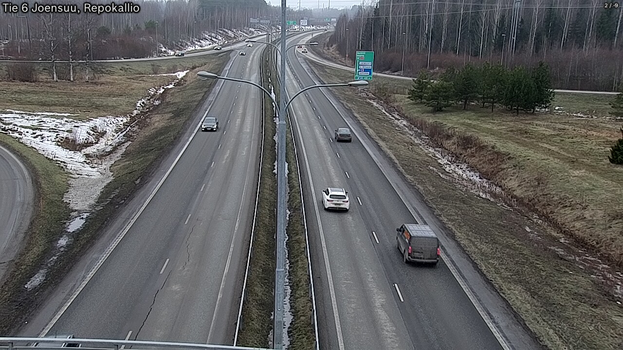 Weather Camera Image Road 6 Joensuu, Repokallio, Joensuu, Pohjois-Karjala