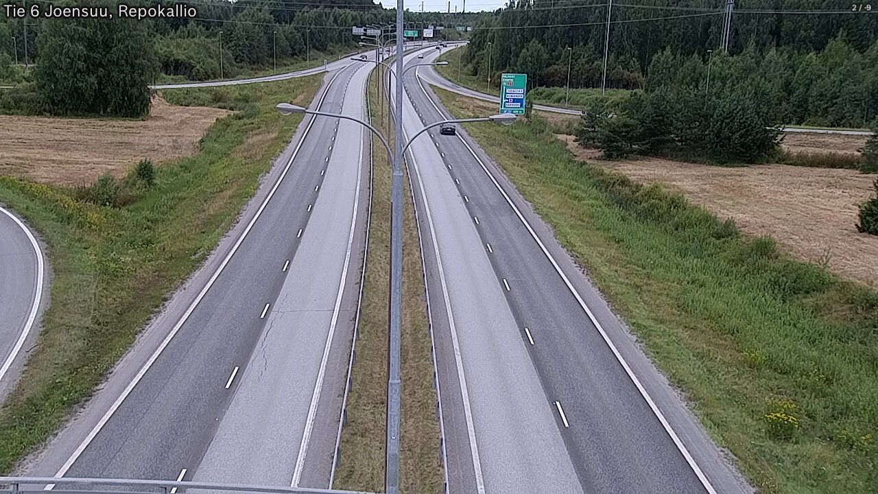 Weather Camera Image Väg 6 Joensuu, Repokallio, Joensuu, Pohjois-Karjala