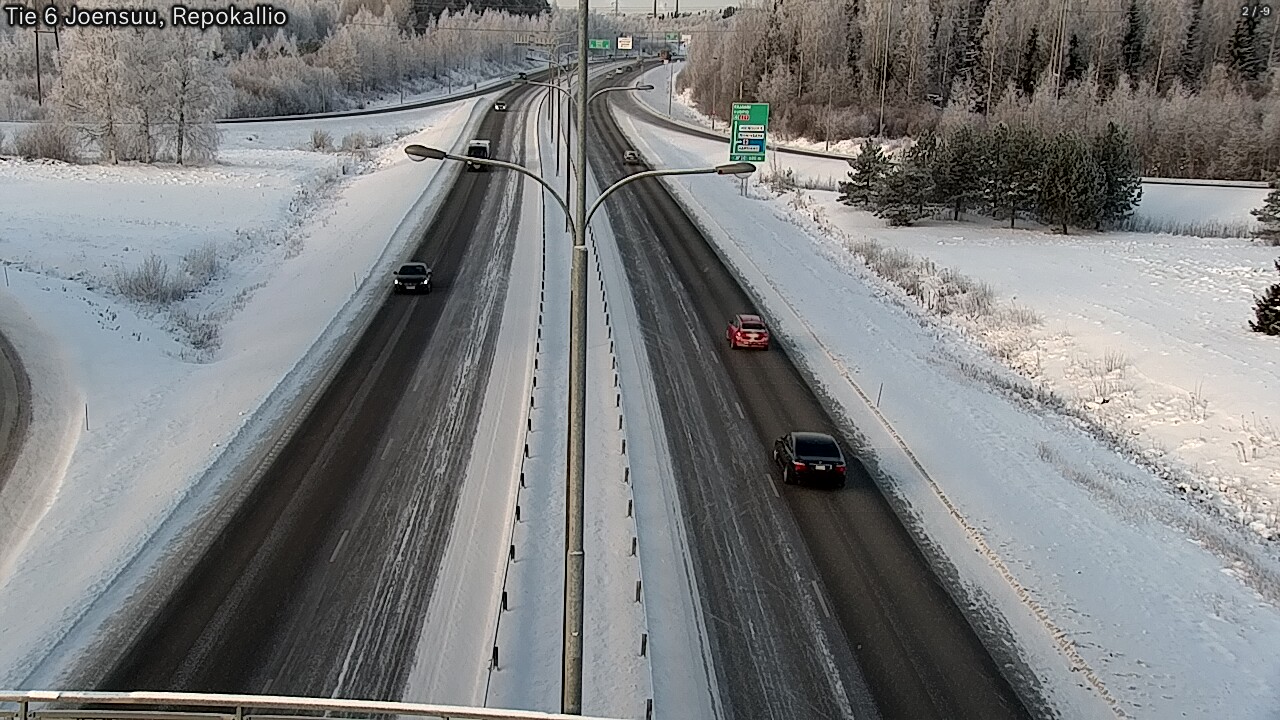 Weather Camera Image Väg 6 Joensuu, Repokallio, Joensuu, Pohjois-Karjala