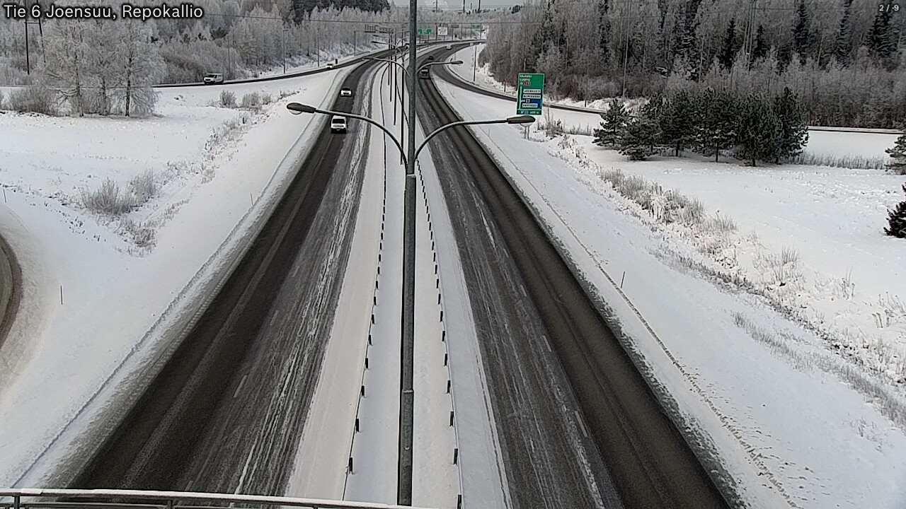 Weather Camera Image Väg 6 Joensuu, Repokallio, Joensuu, Pohjois-Karjala