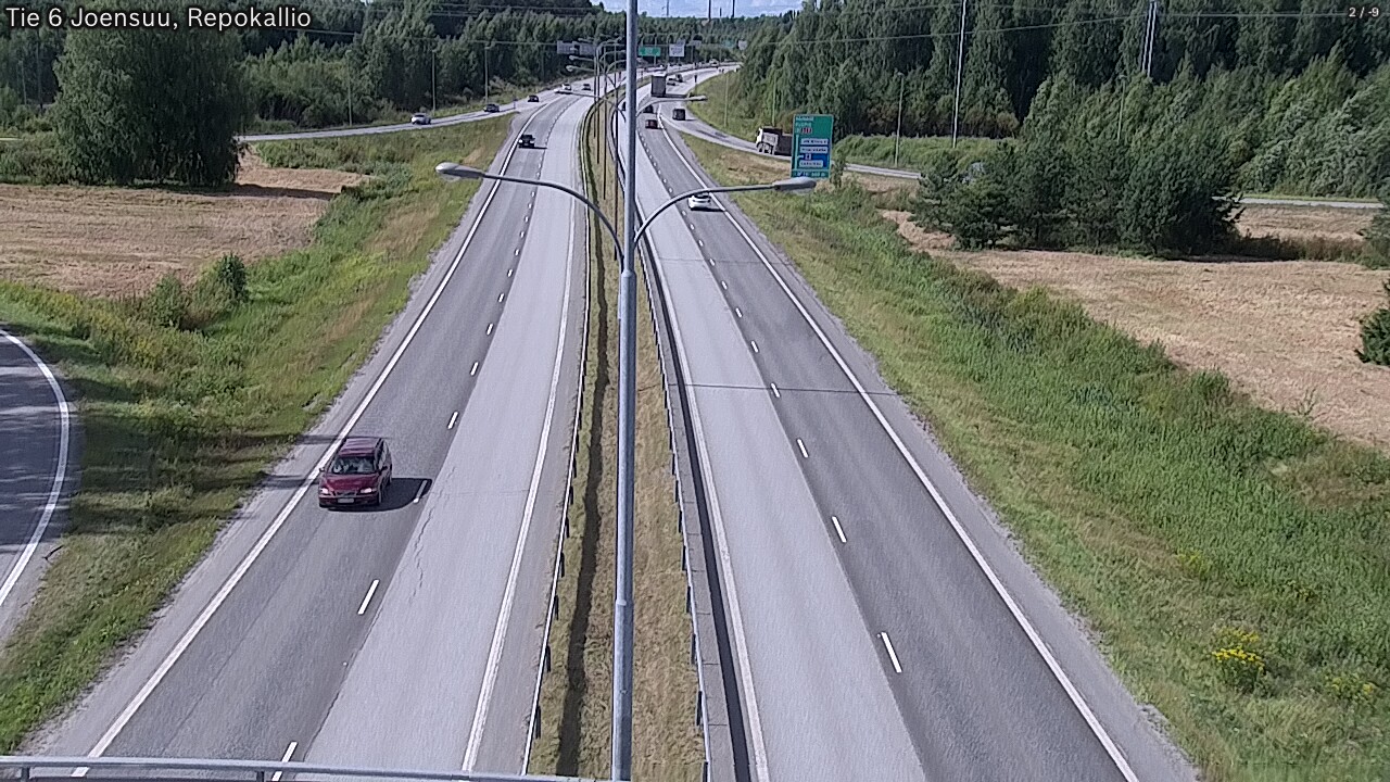 Kelikamerat Kuva Tie 6 Joensuu, Repokallio, Joensuu, Pohjois-Karjala