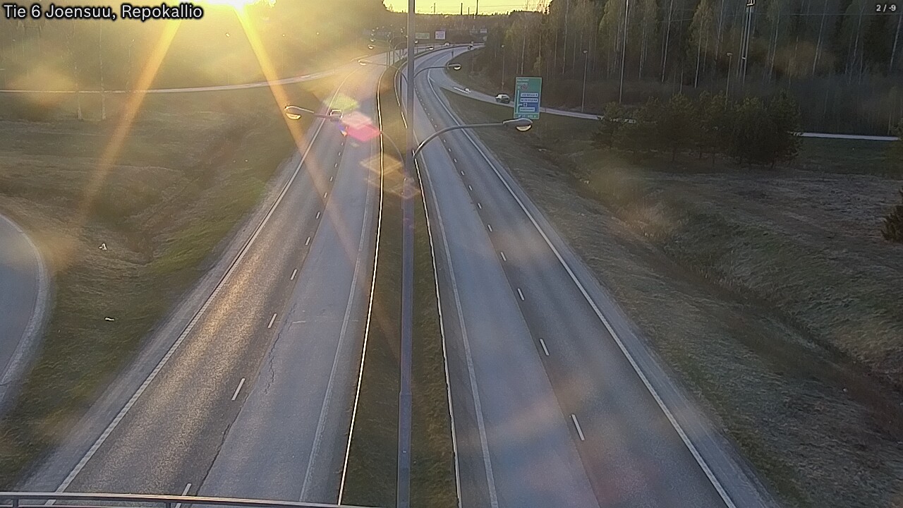 Kelikamerat Kuva Tie 6 Joensuu, Repokallio, Joensuu, Pohjois-Karjala