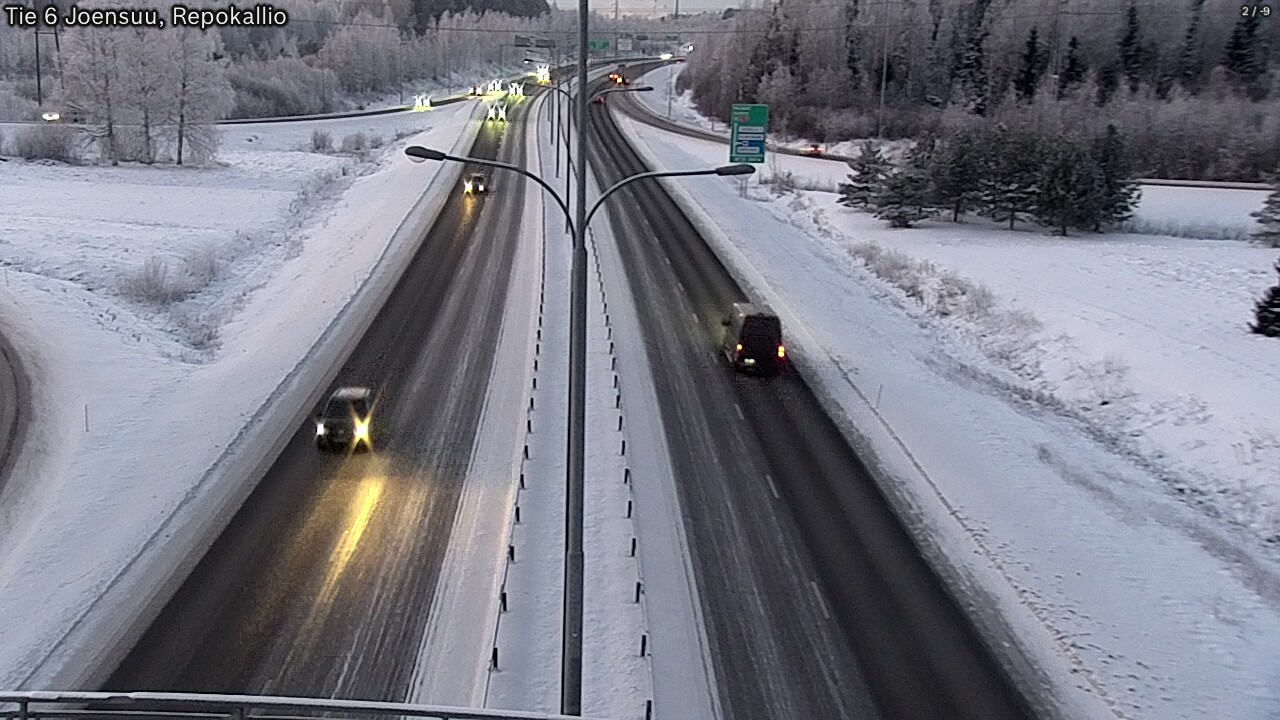 Weather Camera Image Väg 6 Joensuu, Repokallio, Joensuu, Pohjois-Karjala