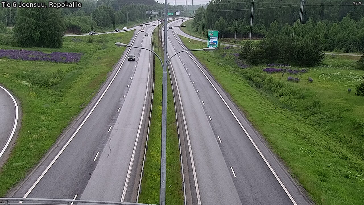 Kelikamerat Kuva Tie 6 Joensuu, Repokallio, Joensuu, Pohjois-Karjala