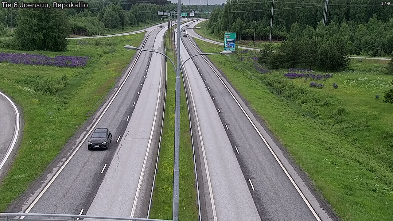 Weather Camera Image Road 6 Joensuu, Repokallio, Joensuu, Pohjois-Karjala