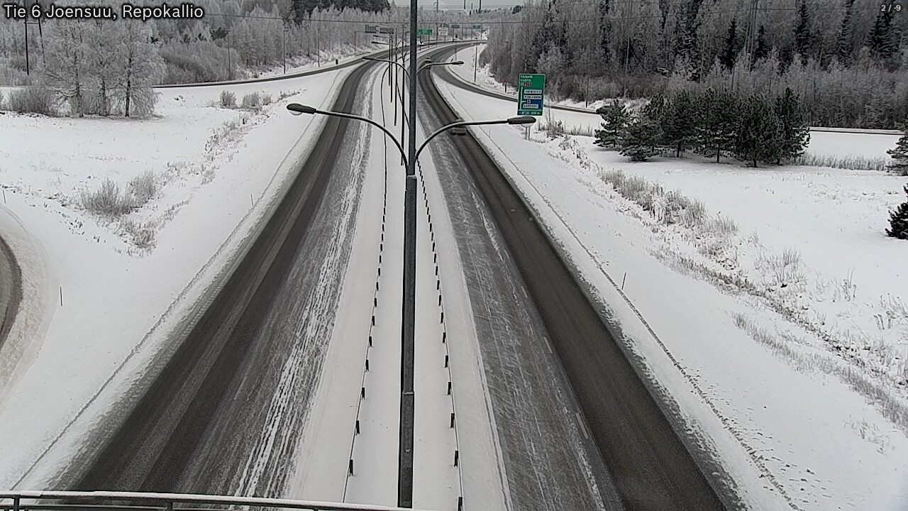 Weather Camera Image Road 6 Joensuu, Repokallio, Joensuu, Pohjois-Karjala
