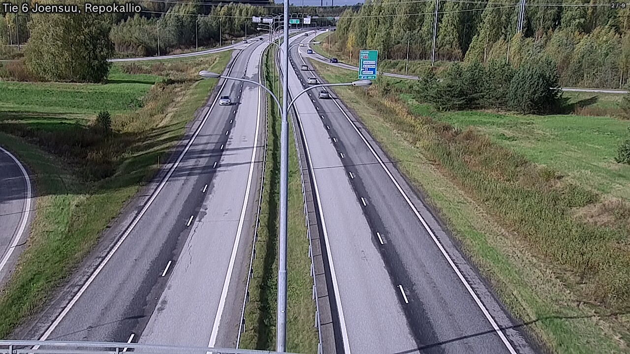 Weather Camera Image Road 6 Joensuu, Repokallio, Joensuu, Pohjois-Karjala