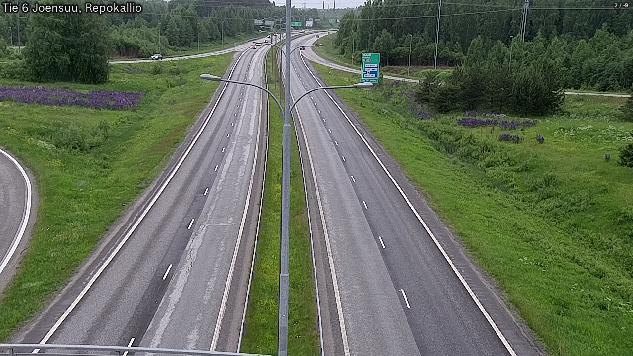 Kelikamerat Kuva Tie 6 Joensuu, Repokallio, Joensuu, Pohjois-Karjala