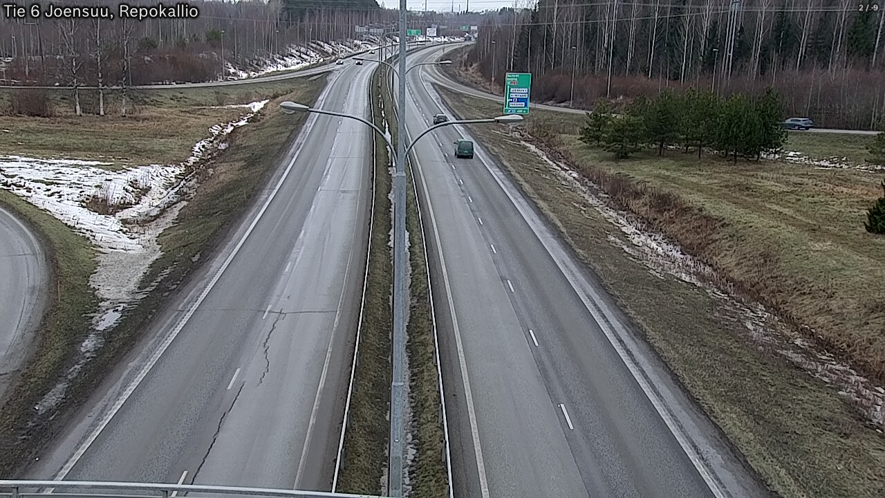 Weather Camera Image Väg 6 Joensuu, Repokallio, Joensuu, Pohjois-Karjala