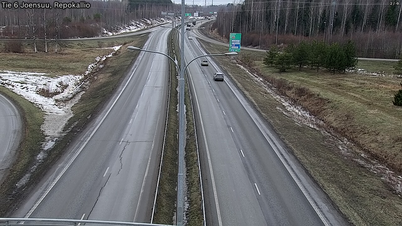 Weather Camera Image Väg 6 Joensuu, Repokallio, Joensuu, Pohjois-Karjala